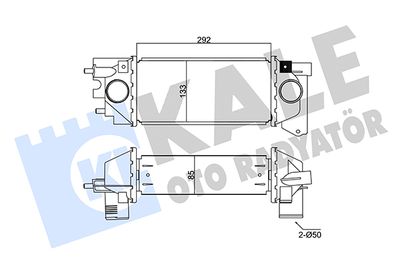 KALE OTO RADYATÖR 350960 Интеркулер  для LAND ROVER FREELANDER I Soft Top (L314) 2.0 DI 4x4