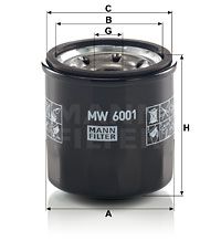 Масляный фильтр MANN-FILTER MW 6001 для TRIUMPH SPEED