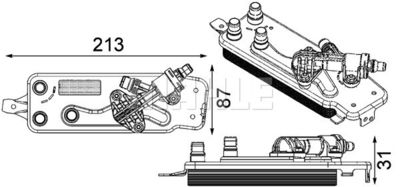 Oljekylare, automatisk transmission MAHLE CLC 90 000P