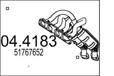 Катализатор MTS 04.4183 для ALFA ROMEO 159