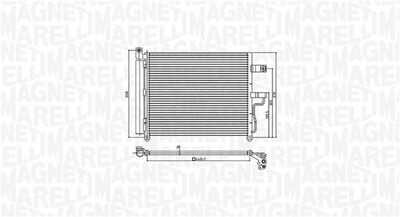 MAGNETI MARELLI Kondensator, Klimaanlage