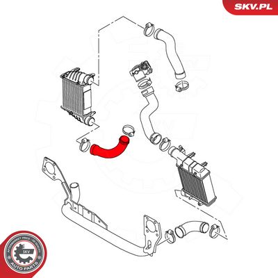 Hadička plnícího vzduchu SKV 24SKV536