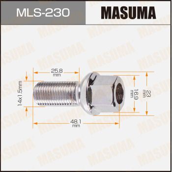 MLS-230 MASUMA Болт для крепления колеса