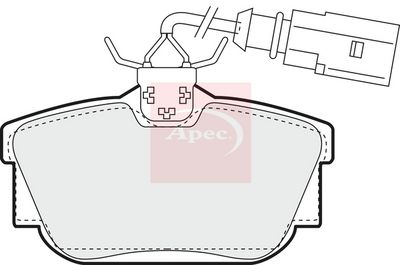 APEC Brake Pad Set, disc brake PAD1158