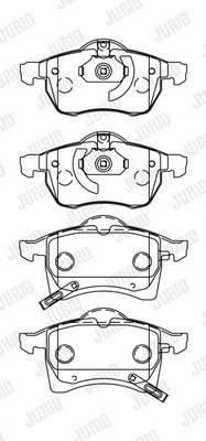 BREMSBELAGSATZ SCHEIBENBREMSE