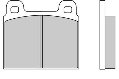 Комплект тормозных колодок, дисковый тормоз E.T.F. 12-0011 для FERRARI 365