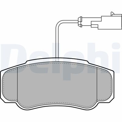 Brake Pad Set, disc brake LP2054