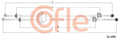Naciąg linki, ręczna skrzynia biegów COFLE 92.11.3281