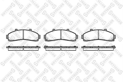 STELLOX 582 002B-SX Тормозные колодки и сигнализаторы  для MAZDA B-SERIE (UN) 2.5 D 4WD