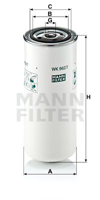 Bränslefilter MANN-FILTER WK 962/7