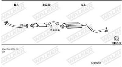 SISTEM DE ESAPAMENT WALKER MI60513