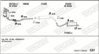 SISTEM DE ESAPAMENT WALKER SKK017395AA