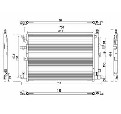 Конденсатор, кондиционер PowerMax 7110374 для VOLVO XC90