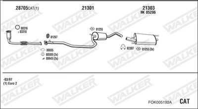 SISTEM DE ESAPAMENT WALKER FOK005192A