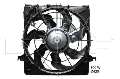 Вентилятор, охлаждение двигателя NRF 47730 для KIA CEED