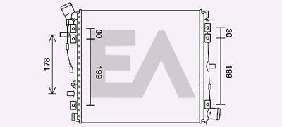 EACLIMA 31R02068 Радиатор охлаждения двигателя  для AUDI R8 (Ауди Р8)