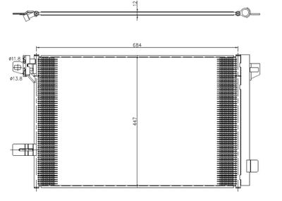 Kondensor, klimatanläggning NRF 350369