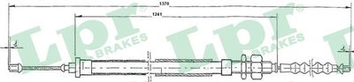 Тросик, cтояночный тормоз LPR C0111B для CITROËN XANTIA