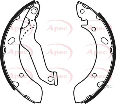 Brake Shoe Set APEC SHU522