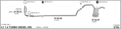 Układ wydechowy IMASAF 514000055