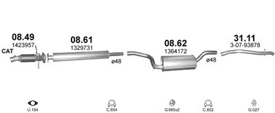 SISTEM DE ESAPAMENT POLMO POLMO00463