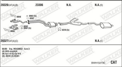 Изпускателна система WALKER BWH15273C