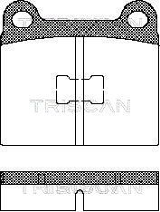 Комплект тормозных колодок, дисковый тормоз TRISCAN 8110 29214 для AUDI 50