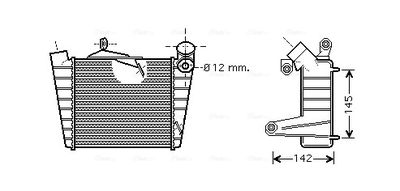 AVA QUALITY COOLING Intercooler, inlaatluchtkoeler (VNA4213)
