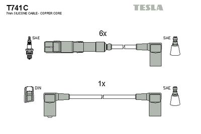 SET CABLAJ APRINDER TESLA T741C