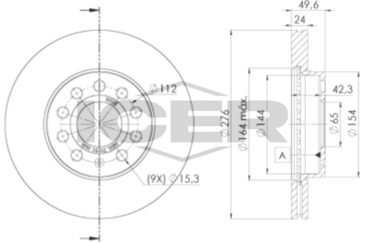 спирачен диск ICER 78BD6095-2