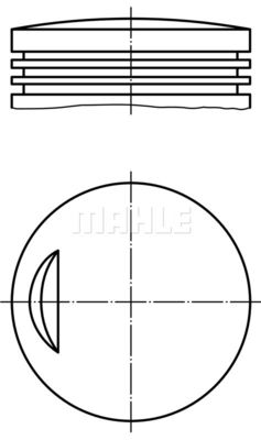 Поршень MAHLE 007 52 02 для FIAT 1500