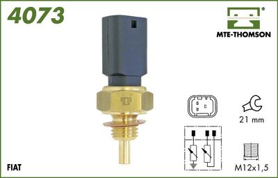 MTE-THOMSON 4073 Датчик температури охолоджуючої рідини для FIAT (Фиат)
