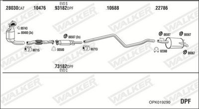 Изпускателна система WALKER OPK019290