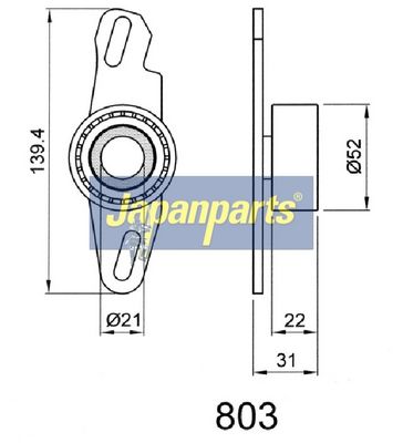 Mecanism tensionare, curea distributie JAPANPARTS BE-803