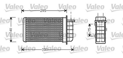 Теплообменник, отопление салона VALEO 812281 для FIAT BRAVA