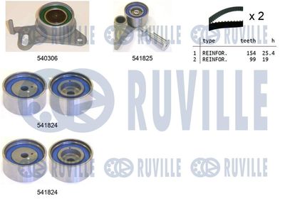 Комплект ремня ГРМ RUVILLE 550301 для MITSUBISHI L200