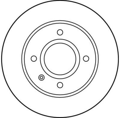 Brake disc Voor Links/Rechts past: FORD ESCORT V, ESCORT V EXPRESS, FIESTA, FIESTA III, ORION III 1.0-1.8D 03.89-01.97