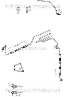 Hydraulická hadice, řízení TRISCAN 8516 29043