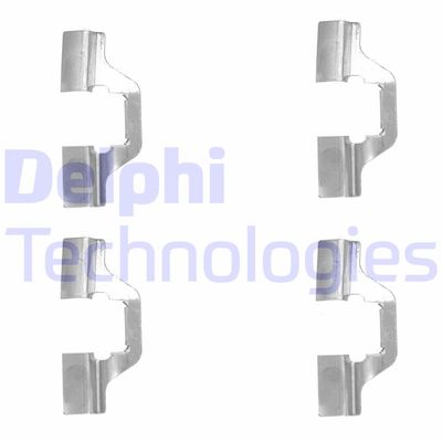 Комплектующие, колодки дискового тормоза DELPHI LX0492 для RENAULT MODUS