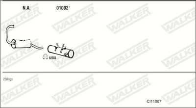 Изпускателна система WALKER CI11007