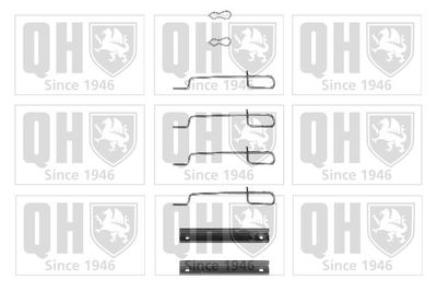 Комплектующие, колодки дискового тормоза QUINTON HAZELL BFK746 для PEUGEOT 505