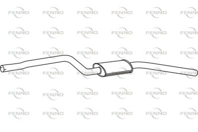 Средний глушитель выхлопных газов FENNO P14024 для BMW X1