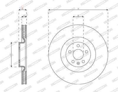 DISC FRANA FERODO DDF2853C 2