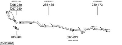 Изпускателна система BOSAL SYS09407
