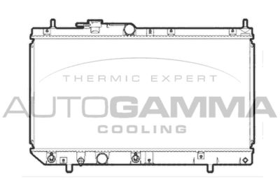 Радиатор, охлаждение двигателя AUTOGAMMA 105565 для DAIHATSU APPLAUSE