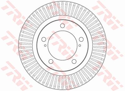 Тормозной диск TRW DF6239S для LEXUS LX