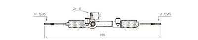 GENERAL RICAMBI FI4109 Рулевая рейка  для FIAT CINQUECENTO (Фиат Кинqуекенто)