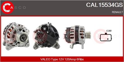 GENERATOR / ALTERNATOR CASCO CAL15534GS