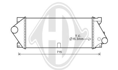 DIEDERICHS DCA1101 Интеркулер для MERCEDES-BENZ M-CLASS (Мерседес М-класс)