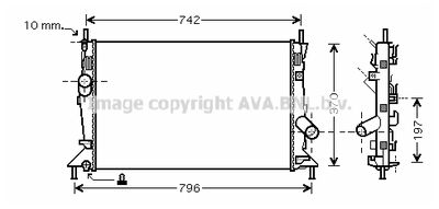 AVA QUALITY COOLING FDA2370 Крышка радиатора  для VOLVO C30 (Вольво К30)